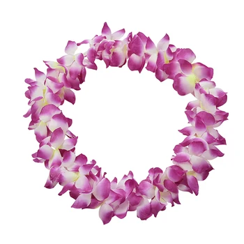 1PCS Strany Pláže, Tropická Kvetina Náhrdelník Festival Party Dekorácie, Svadobné Dodávky Havajské Luau Petal Leis