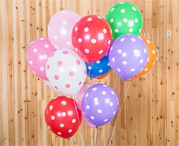 10pcs 12inch Dot Latexové Balóny Detí, Narodeniny Balón Výročie Party, Svadobné Dekorácie, Cukrovinky, Farba Dieťa Hračky Globos