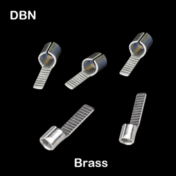 DBN8-14 Mosadz Non-Izolačné Nahé Čip tvarované Ploché Stierače Vodič Spájať Očko Konektor Krimpovacie Terminálu