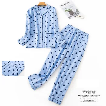 2020 Zimné Pajama Ženy kórejský Sleepwear Roztomilý Kreslený Pyžamo Nastaviť Velvet Teplé Pijama Zase dole Krku Pyžama oblečenie pre voľný čas