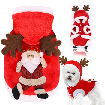 Šesť Veľkostí Vianoce Zdobiť Pet Oblečenia Na Jeseň A Zimu Zábavné Oblek Pre Malé Veľké Psy Pet Psy, Mačky Konzumovať Dodávky