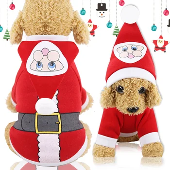 Šesť Veľkostí Vianoce Zdobiť Pet Oblečenia Na Jeseň A Zimu Zábavné Oblek Pre Malé Veľké Psy Pet Psy, Mačky Konzumovať Dodávky