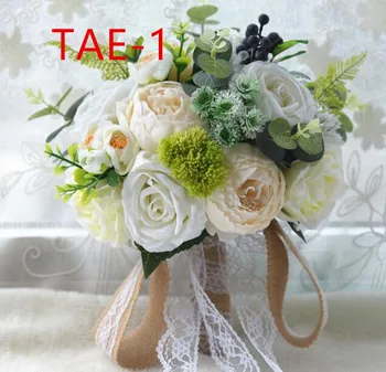 Svadobné svadobné doplnky drží kvetiny 3303 TAE
