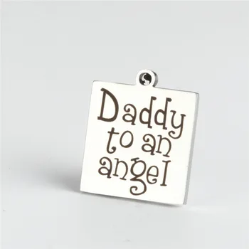 Móda Keychain Otecko na anjel Keyring Deň otcov Dary Vysoko Kvalitné Kľúča Vozidla Značky Keyring Otec Šperky, Darčeky
