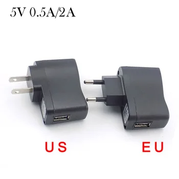 AC na DC USB Nabíjačka 5V 0,5 A 1A 2A 3A Micro Stenu Plnenie EU/US plug Univerzálny Napájací Adaptér Dodanie 100V-240V Výstup