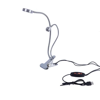 Dvojité Pól LED Stolná Lampa Mini Oko-starostlivosť stolná Lampa Dual Flexibilné Dvojité Goosenecks Klip-na Rameno Štúdie, písací Stôl Svetlo