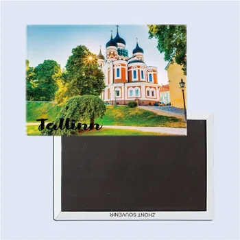 Tallinn nevského cirkvi, Estónsko turistické suveníry, Magnetické chladnička magnet, Domáce dekorácie, Darčeky pre priateľov 25053