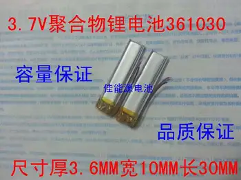 3,7 V polymer lithium batéria 361030 100MAH MP3, MP4 klip záznamník Nabíjateľná Li-ion Bunky