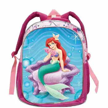 Malá Morská víla Ariel Princezná Batoh Deti Školské tašky Aktovka Mš Ružová Predškolskej Elementárnej Aktovka pre Dievčatá