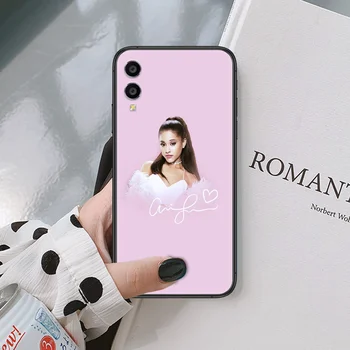 Ariana Grande Spevák Telefón puzdro Na Huawei Honor 6A 7A 7C 8 8A 8X 9 9X 10 10i 20 Lite Pro Hrať black Späť 3D Bunky Tpu Etui