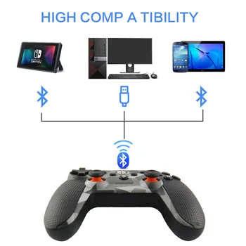 Bezdrôtový Gamepad Pre Switch, Bluetooth Konzoly Pre Nintend Prepnúť Regulátor Ovládač pre PS3, PC/Android/Parné Pre NS Diaľkové