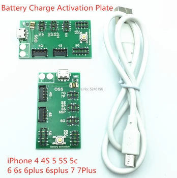Micro USB Aktivácia Plnenie Rada Flex kábel Pre iPhone 4 4s 5 5s 5c 6 6s 6plus 6splus 7 7Plus Nabitia Batérie Aktivácia Doska