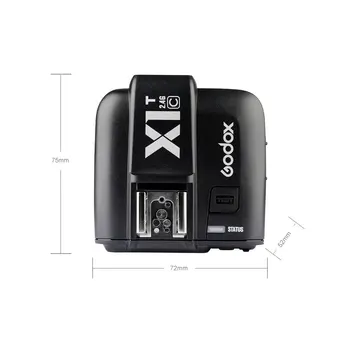 Godox X1T-C X1T-N X1T-S X1T-F X1T-O HSS Bezdrôtové TTL Blesk Speedlite Spúšť Vysielač pre Canon, Nikon, Sony Olympus Fujifilm