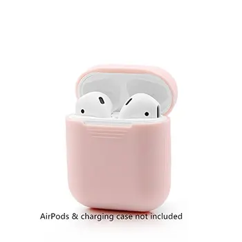 AirPods Prípade Ochranný Silikónový Kryt a Kože pre Apple AirPods Plnenie Prípade (Ružové)