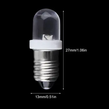 Zbrusu nový a vysoko kvalitné Nízka spotreba E10 LED Skrutku Base Indikátor Žiarovka Studená Biela 6V DC