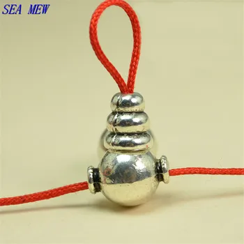 MORE MEW 10 mm*12,7 mm Vintage Kovové Zliatiny Antique Silver farba Tee Pagoda Dištančné Perličiek Buddha Perličiek Voľné Korálky Pre Šperky Robiť