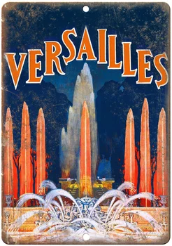 Versailles Vintage Cestovné Plagát, Inzerát Replika Kovové Prihlásiť