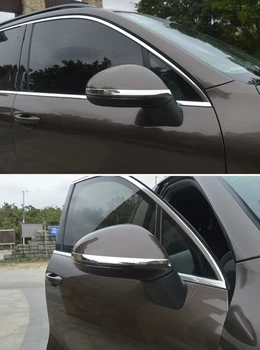 Z nehrdzavejúcej ocele Spätné zrkadlo svetlo bar spätného zrkadla výbava bar auto styling pre VW Volkswagen 2011-2017 Touareg Príslušenstvo