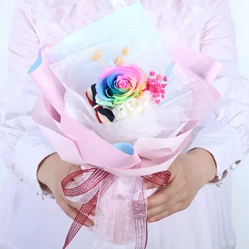 Najlepšie Valentína 2021 Newyear Darček Svadobné Domáce Dekorácie Luxusné, Ručne vyrábané Konzervované, Sušené Krásy Ruže Kvet Kvetinový Kytice
