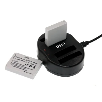 DVISI NB-4L NB-5L Duálny USB Nabíjačka pre Canon IXUS 990 980 860 970 230 30 40 70 75 80 110 120 130 220 JE HS SX200 SX230 HS