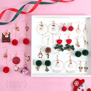 Vianočné Náušnice Prívesok DIY Šperky Package Ušné Štuple Vyhlásenie Visieť Náušnice Pre Ženy, Handmade Šperky, Takže