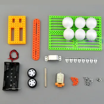 Dieťa DIY Domáce Automatické Spustenie Loptu Stroj detské Zábavné Vedy Hračka Technológie Malých Výrobných Materiálov