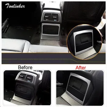 Tonlinker 1 KS DIY auto styling nehrdzavejúcej ocele Zadné sedadlo zásuvky svetlo obal prípade Samolepky pre AUDI Q5 2012-15 príslušenstvo