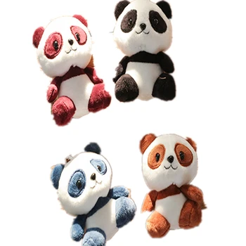 Multi, Vzory, Roztomilý 4-12 CM Panda Plyšové Hračky , Plyšové zvieratko detský Malý Darček Malý Doll