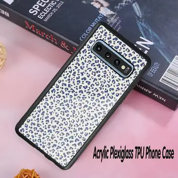 Lovebay Leopard Tlač Telefón Prípade Akryl Plexisklo TPU Pre Samsung Galaxy S7 S8 S9 S10 s10e S20 PLUS ULTRA S6edge