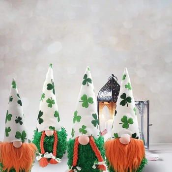Jar Írsky Festiva Deň Gnome Leprechaun Ďatelina Švédsky Plyšové Hračky Bábiky