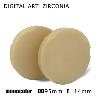 Digitalart preshade ZirkonZahn systém Zubné laboratóriá materiál PMMA pre dočasné koruny a most PMMA95mm14mmA1-D4 3KS