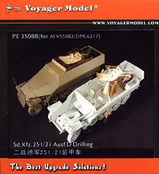 KNL HOBBY Voyager Modelge PE35088 Sd.Kfz.251 / 21 Ausf.D Pre air combat auto leptané diely (drak / AFV)