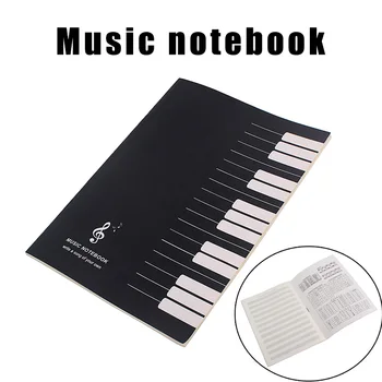 Nová Hudba Notebook Kartu Zamestnancov Stave Poznámky Päť Riadkov Prenosné Odolné Prax Knihy XD88