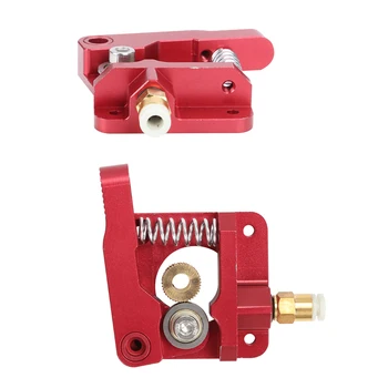 Červené Kovové MK8 Vytláčacie Hliníkovej Zliatiny Blok Bowdenových Vytláčacie 1.75 mm Vlákna, pre CREALITY 3D Tlačiarne