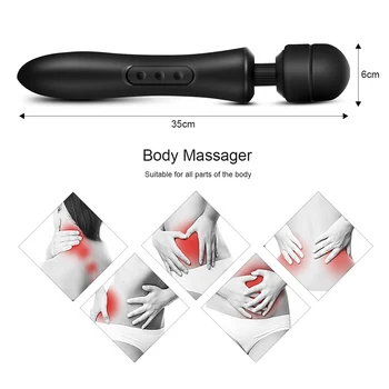 IKenmu 20 Režimy masáž čarovná palička masér AV Prútik Vibrátor sex produkty USB Nabíjateľné Vibrátory Sex Tox Hračky pre Ženy