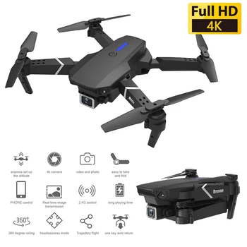 LSRC E88 Pro Drone 4k HD Dual Camera Visual Polohy 1080P WiFi Fpv Drone Výška Zachovanie Rc Quadcopter