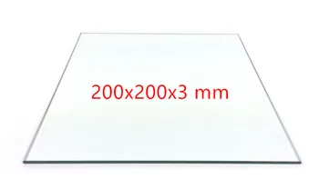 Vyhrievané posteľ tvrdené sklíčko 200x200x3mm pre 3D tlačiarne náhradné diely