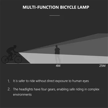 Svetlo na bicykel USB Nabíjateľné Super Svetlé T6 LED Požičovňa Svetlometov Predné Svetlá sa Hodí pre Všetky Bicykle Horské Cesty