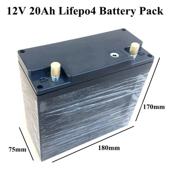 GTK lifepo4 batérie 12v 20ah batéria s BMS bateria 12v litio pre elektrický bicykel, skúter elektrický vozík+ 14.6 V nabíjačke