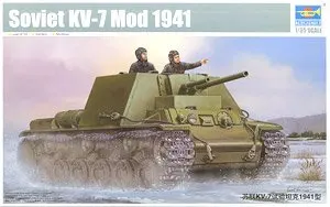 TRUMPETER 09503 Sovietskeho KV-7 (227 práce) ťažké samohybné delá Mod 1941 typ