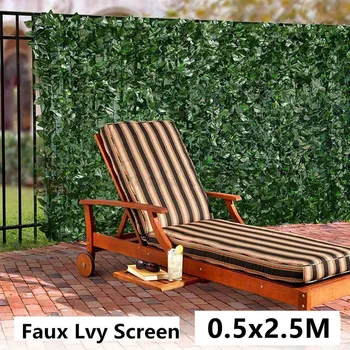 Umelé Faux Ivy Leaf Ochrany Osobných Údajov Plot Sn Záhrada Panely Vonkajší Plot 2,5 M