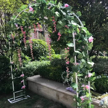 Svadobné Oblúk, Rám Pozadí Dekorácie Cherry Blossom Arch Kvetina Stand Dvere Svadobné Party Dekorácie, Rekvizity