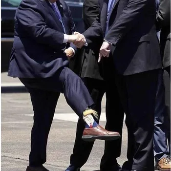 Volebný Vtip Funny Prezident Joe Biden/Donald Trump Ponožky S 3D Falošné Vlasy Posádky Ponožky Mužov Streetwear Hip Hop Unisex Ponožky