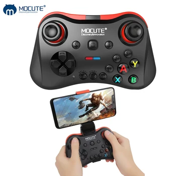 Mocute 056 Bluetooth Gamepad Android Bezdrôtový Ovládač VR Radič Mobile Joypad pre PUBG Smartphone Smart TV BOX PC + Držiak