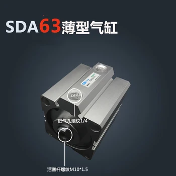 SDA63*25 doprava Zadarmo 63mm Otvoru 25 mm Zdvih Kompaktné Vzduchové Valce SDA63X25 Dual Action Vzduchu v Pneumatických Valcov