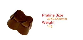 3D Dvojité Srdce Tvar Plastového Polykarbonátu Čokoláda Formy Puding Jelly Candy Plesne Tortu Nástroje Na Deň otcov