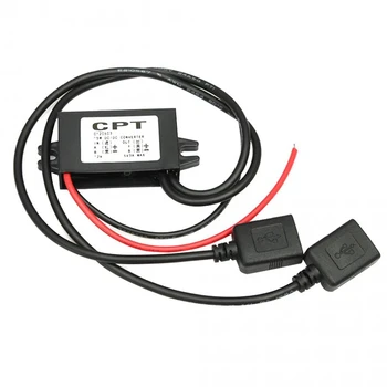 Univerzálna USB Port 5V 12V Zníženie Napätia 3A USB 2.0 Navigator Carcorder Power Converter Auto Nabíjačku s dvomi USB