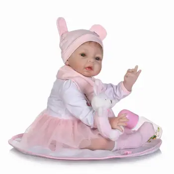 55 cm znovuzrodené deti mäkké silikónové reborn bábiky baby dvojčatá ružové oblečenie reborn baby doll lol hračky vzdelávacie hračky darček k narodeninám