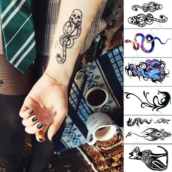 Nepremokavé Dočasné Tetovanie Nálepky písmeno slova kvet budovy falošné tatto flash tetovanie pre dieťa dievča muži ženy