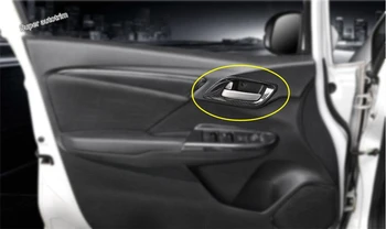 Lapetus Vnútorné Dvere Potiahnite Rukoväť Miska Kryt Výbava vhodné Pre Honda FIT JAZZ - 2019 Matný / Carbon Fiber ABS Doplnky Interiéru